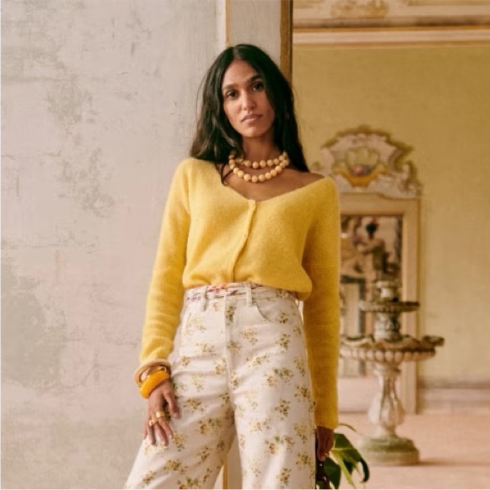 Sezane Yellow Women's Sweater